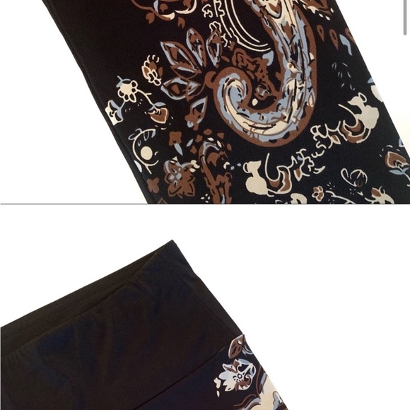 Joseph Ribkoff Paisely Print Leggings - Picture 3 of 7